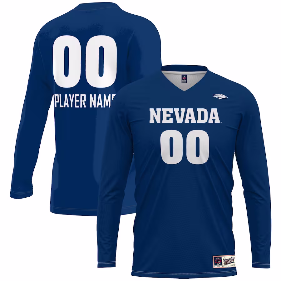 Nevada Wolf Pack GameDay Greats Unisex Pick-A-Player NIL Women's Volleyball Lightweight Jersey - Navy - Jersey