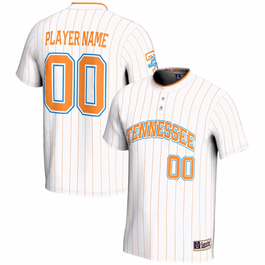 Tennessee Volunteers GameDay Greats Youth NIL Pick-A-Player Lightweight Softball Jersey - White - Jersey