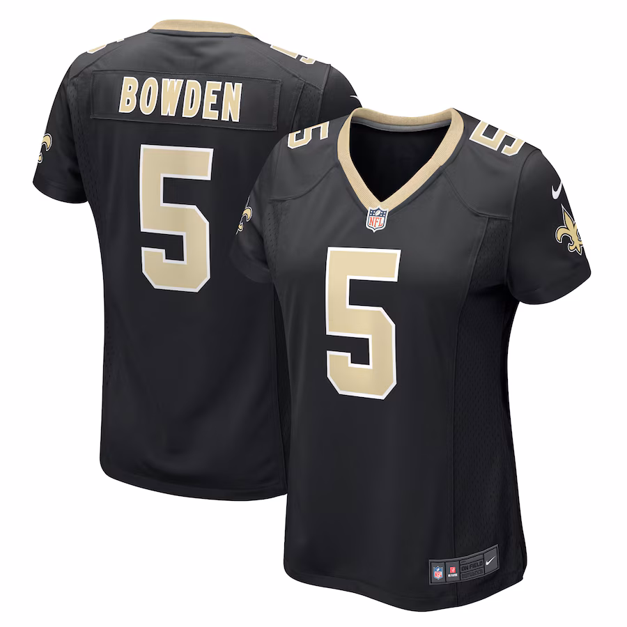 Women's New Orleans Saints Lynn Bowden Jr. Nike  Black Team Game Jersey - Jersey