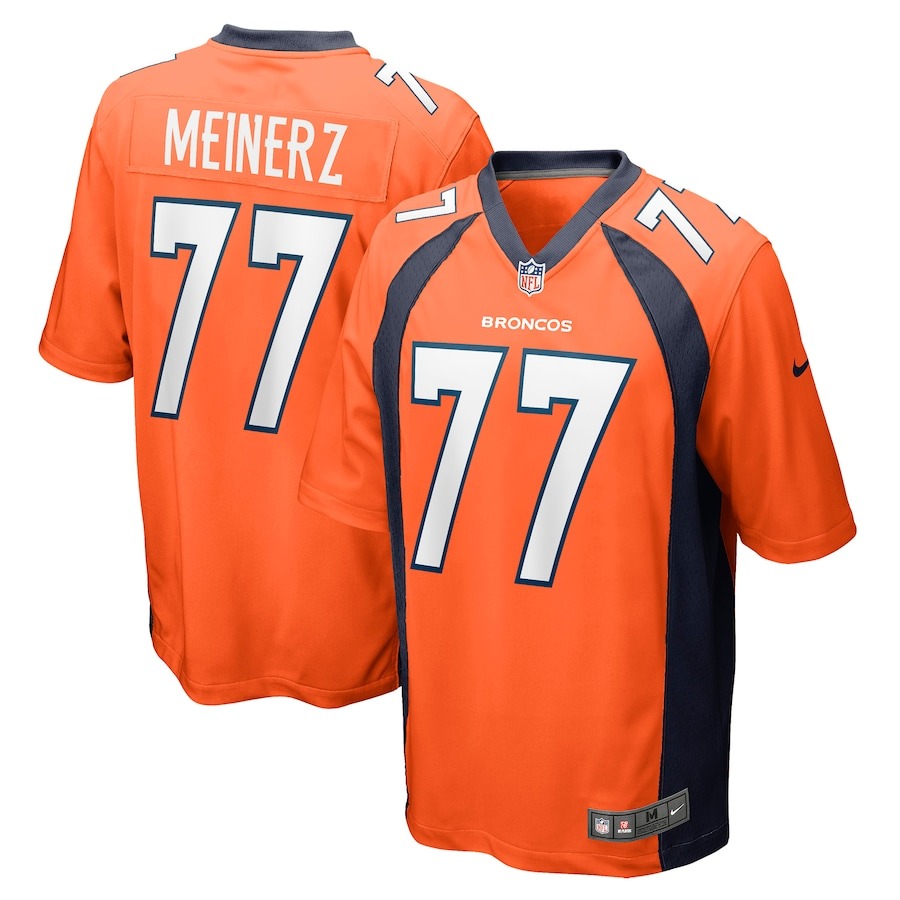 Men's Denver Broncos Quinn Meinerz Nike Orange Game Jersey - Jersey