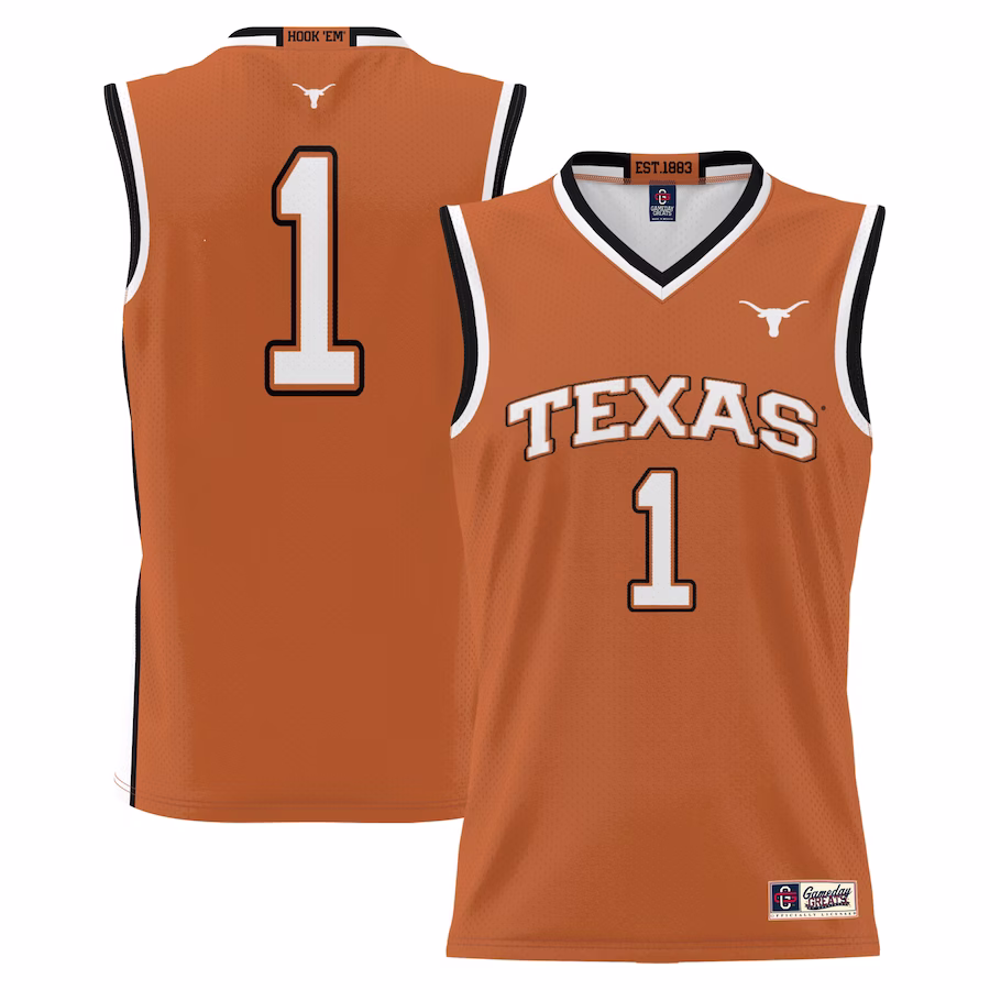 #1 Texas Longhorns GameDay Greats Replica Lightweight Basketball Jersey - Burnt Orange - Jersey
