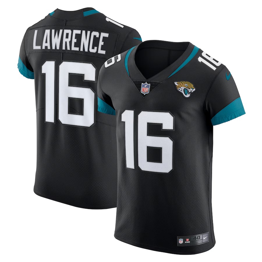 Men's Jacksonville Jaguars Trevor Lawrence Nike Black Vapor Elite Jersey - Jersey