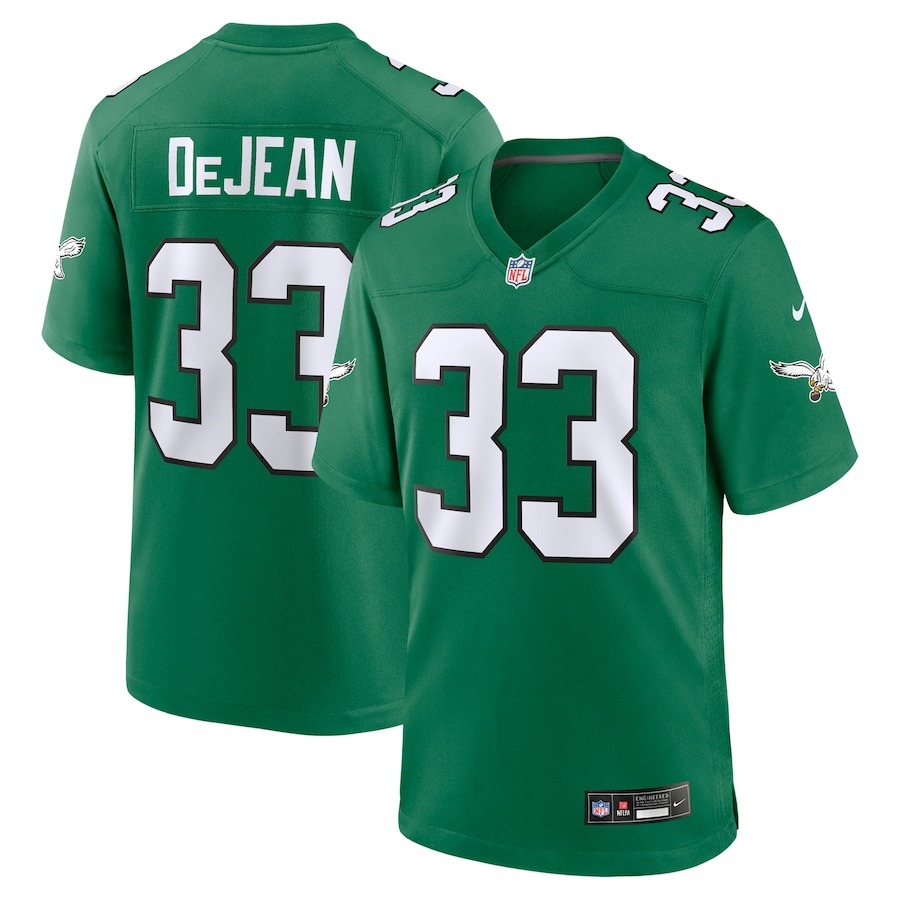 Men's Philadelphia Eagles Cooper DeJean Nike Kelly Green Alternate Game Jersey - Jersey