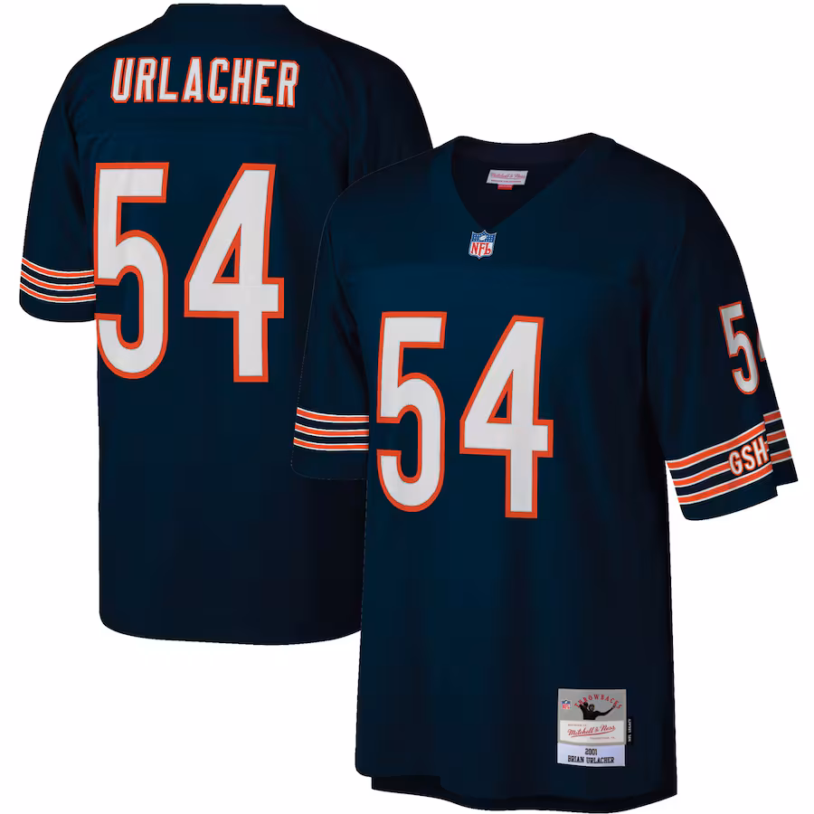 Men's Chicago Bears Brian Urlacher Mitchell & Ness Navy Legacy Replica Jersey - Jersey
