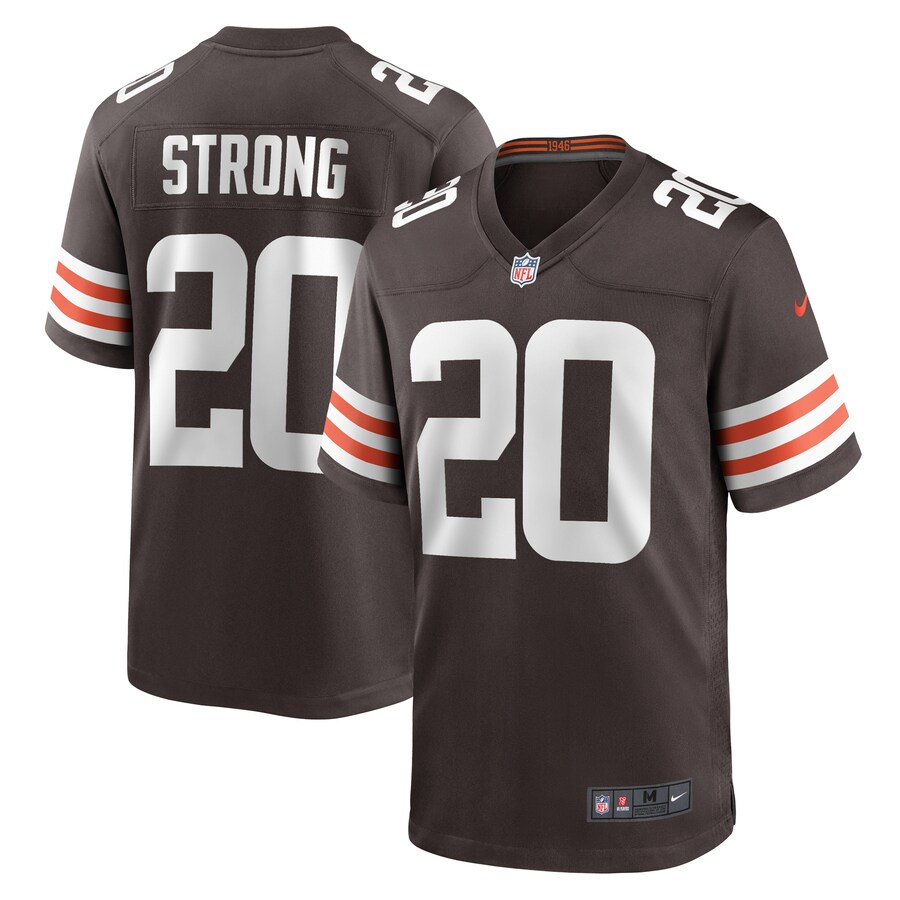 Men's Cleveland Browns Pierre Strong Jr. Nike  Brown Team Game Jersey - Jersey