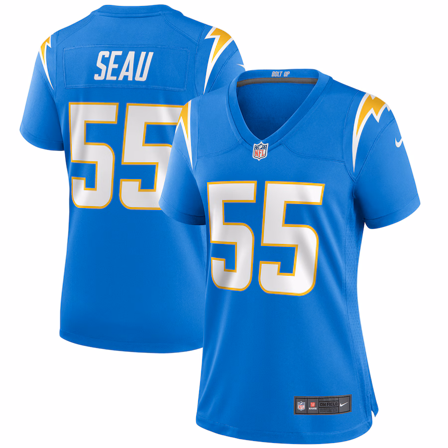 Women's Los Angeles Chargers Junior Seau Nike Powder Blue Game Retired Player Jersey - Jersey