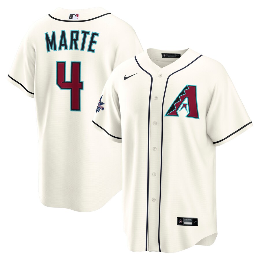 Men's Arizona Diamondbacks Ketel Marte Nike Cream 2025 MLB All-Star Game Home Replica Player Jersey - Jersey