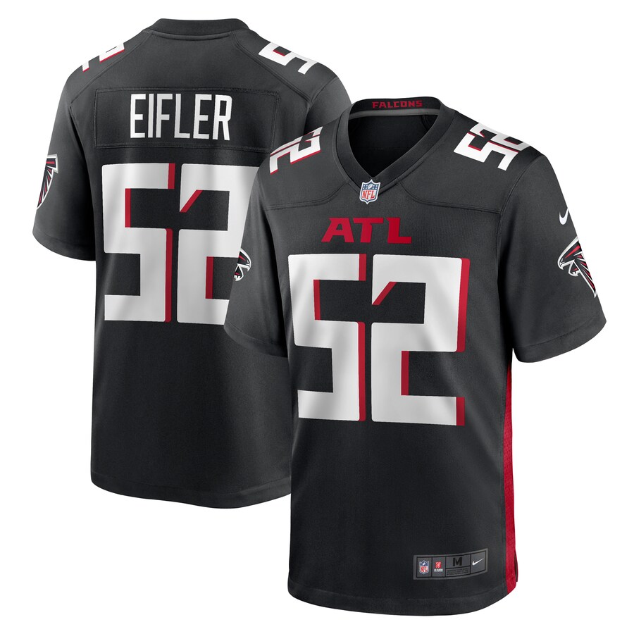 Men's Atlanta Falcons Milo Eifler Nike  Black  Game Jersey - Jersey