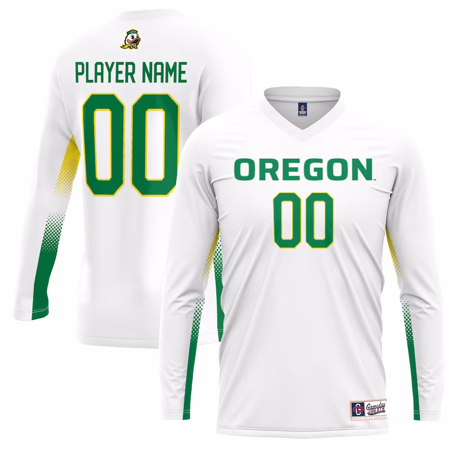 Oregon Ducks GameDay Greats Youth NIL Lightweight Volleyball Jersey - White - Jersey