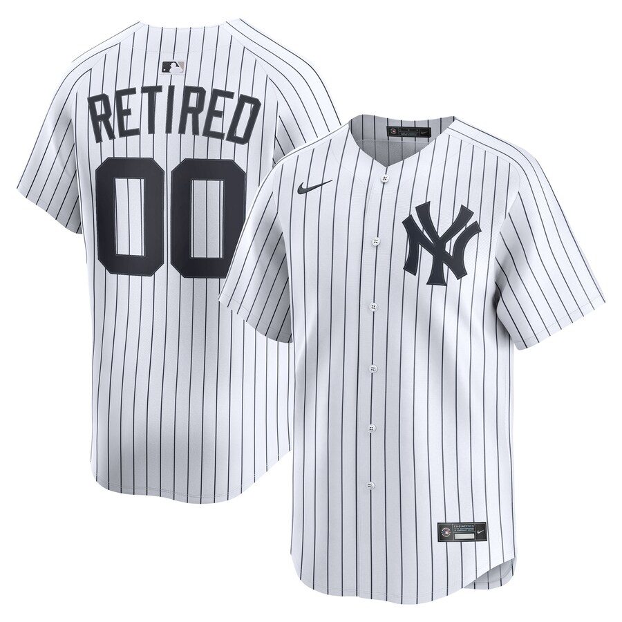 Men's New York Yankees Nike White Home Limited Pick-A-Player Retired Roster Jersey - Jersey