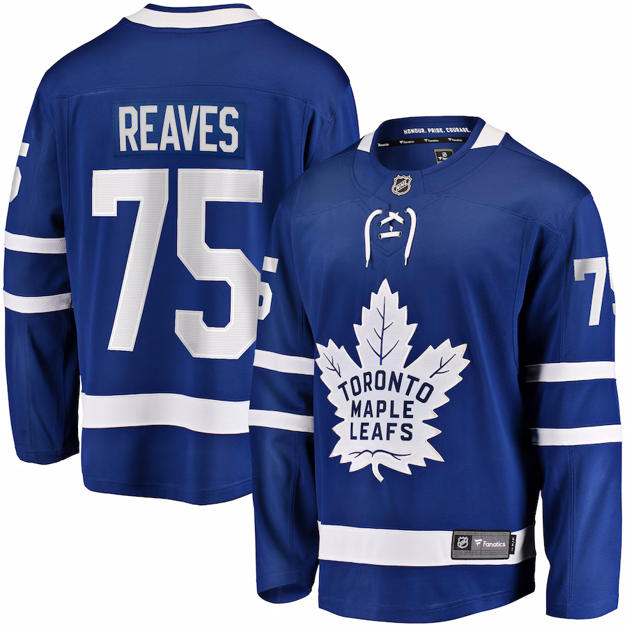 Men's Toronto Maple Leafs Ryan Reaves Fanatics Blue Home Breakaway Jersey - Jersey