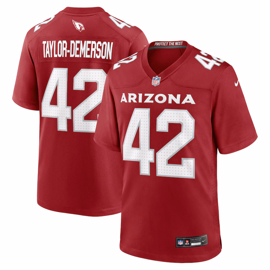Men's Arizona Cardinals Dadrion Taylor-Demerson Nike Cardinal Team Game Jersey - Jersey