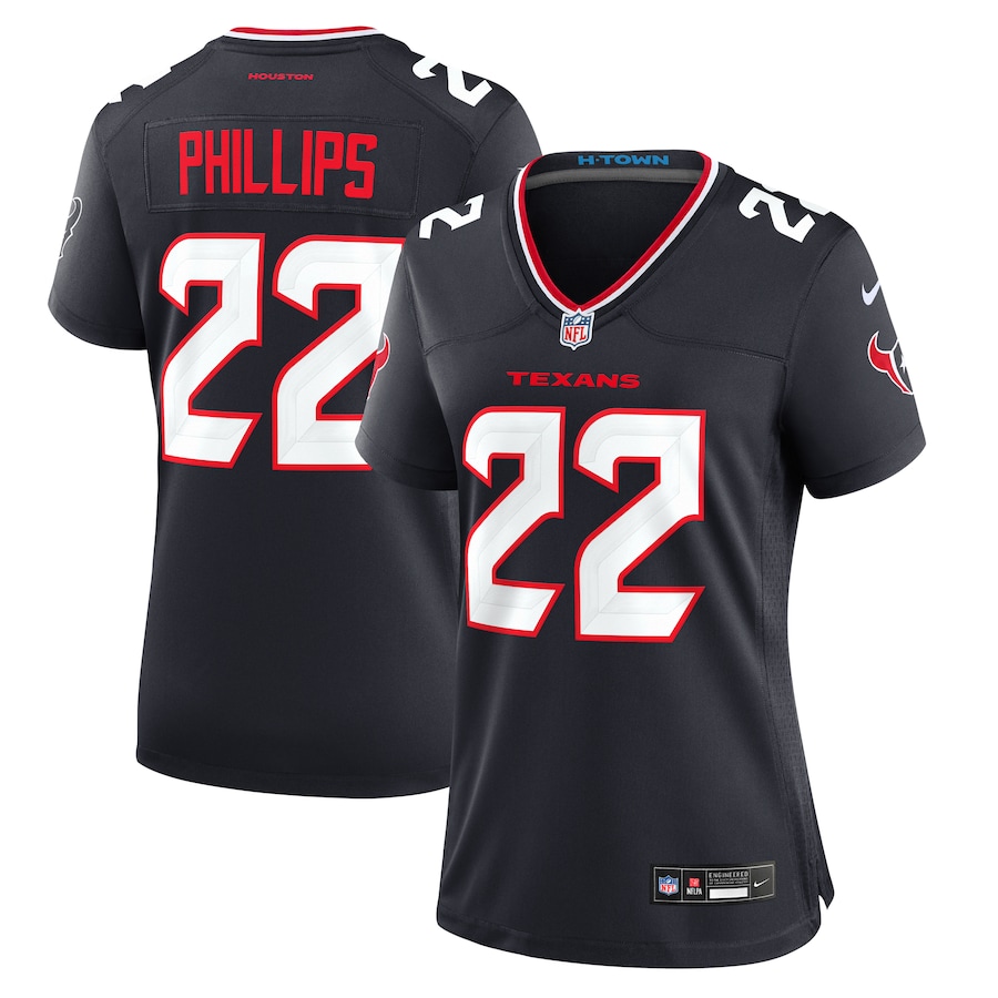 Women's Houston Texans Jacob Phillips Nike  Navy Game Jersey - Jersey