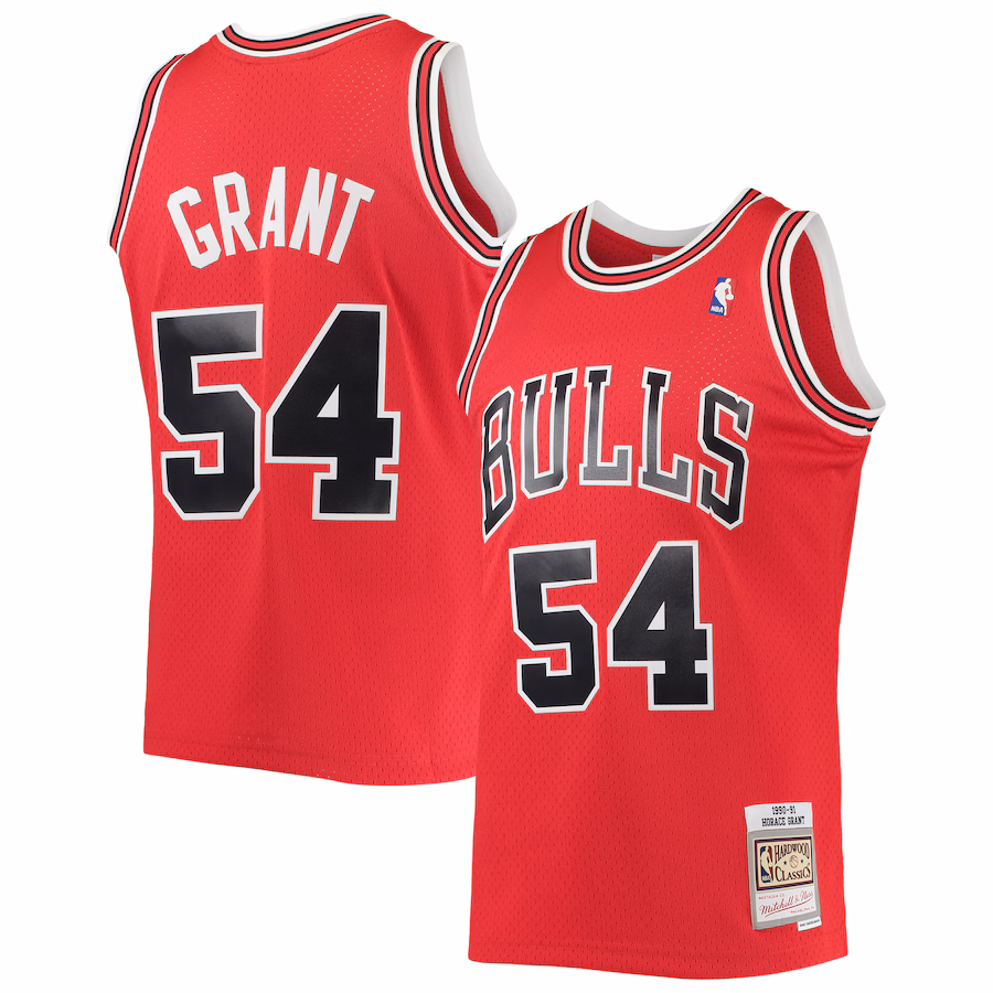 Men's Chicago Bulls Horace Grant Mitchell & Ness Red 1990/91 Throwback Dark Swingman Jersey - Jersey