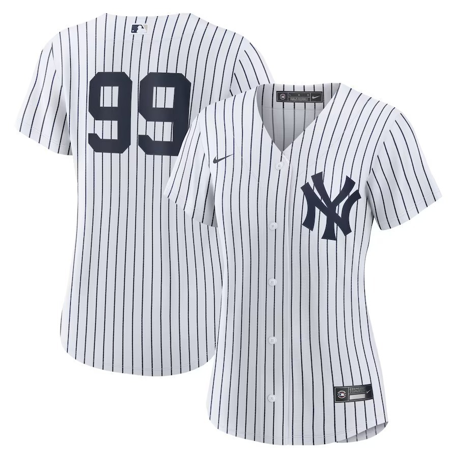 Women's New York Yankees Aaron Judge Nike White Home Replica Player Jersey - Jersey