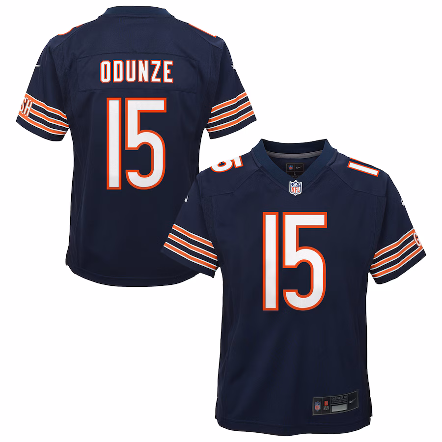 Youth Chicago Bears Rome Odunze Nike Navy Team Game Jersey - Jersey