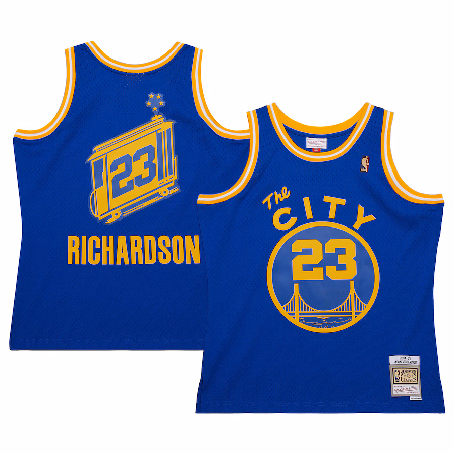 Men's Golden State Warriors Jason Richardson Mitchell & Ness Royal 2004/05 Hardwood Classics Swingman Jersey - Jersey