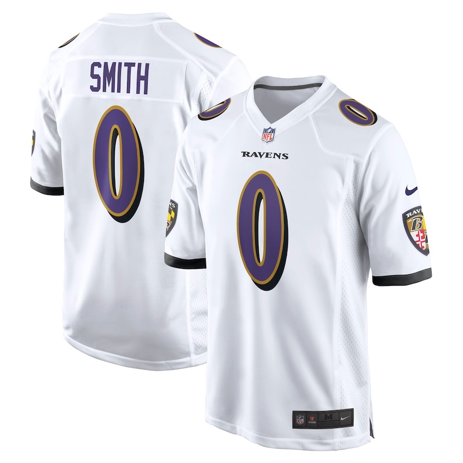 Men's Baltimore Ravens Roquan Smith Nike White  Game Jersey - Jersey