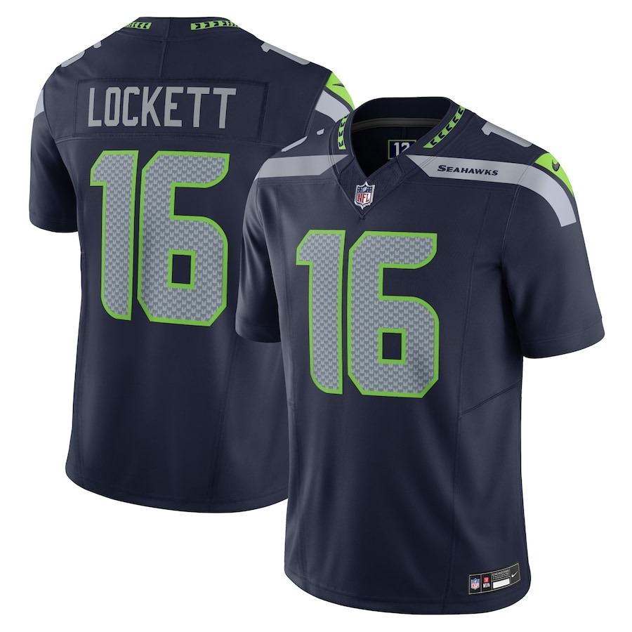 Men's Seattle Seahawks Tyler Lockett Nike Navy Vapor F.U.S.E. Limited Jersey - Jersey