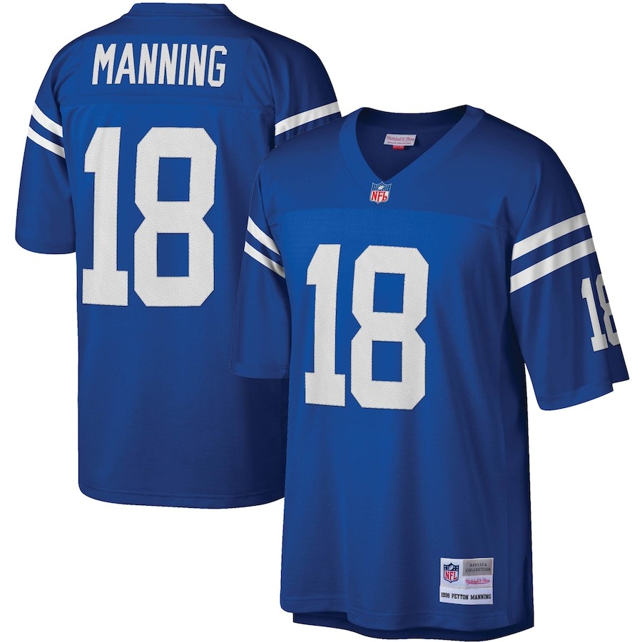 Men's Indianapolis Colts Peyton Manning Mitchell & Ness Royal Legacy Replica Jersey - Jersey