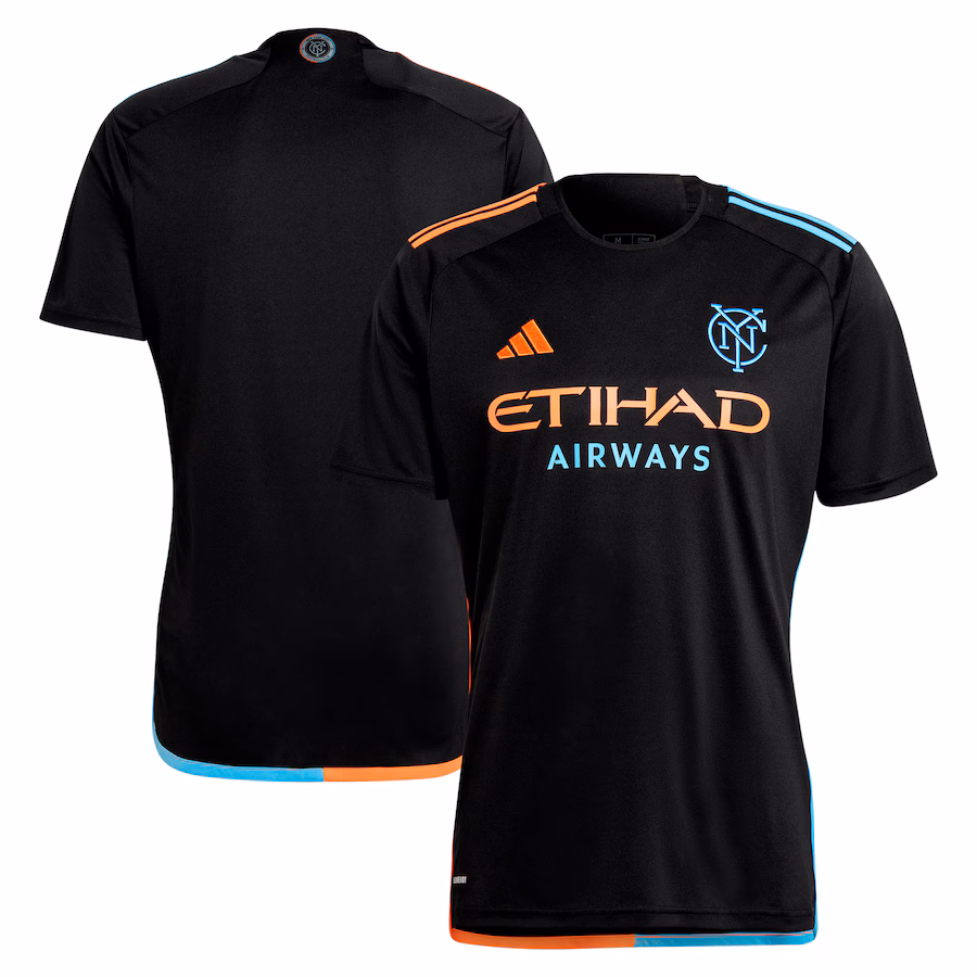 Men's New York City FC  adidas Black 2024 24/7 Kit Replica Jersey - Jersey