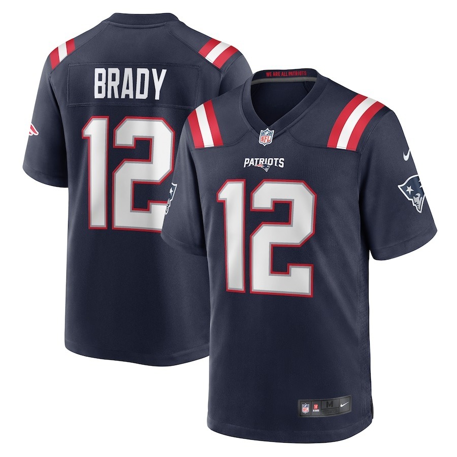 Men's New England Patriots Nike Navy Game Retired Player Jersey - Jersey