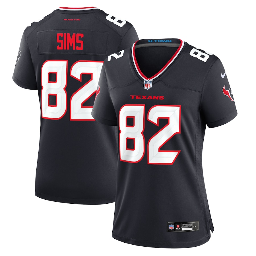 Women's Houston Texans Steven Sims Nike  Navy Team Game Jersey - Jersey
