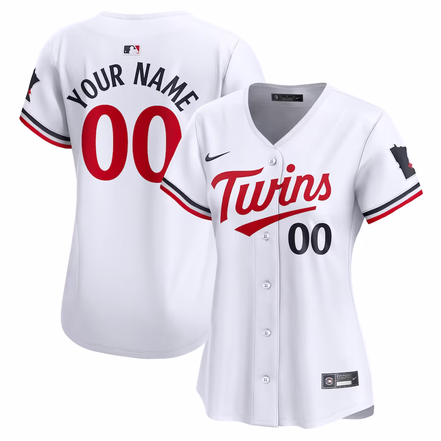 Women's Minnesota Twins Nike White Home Limited Custom Jersey - Jersey