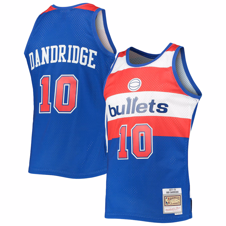 Men's Washington Bullets Bob Dandridge Mitchell & Ness Blue 1977/78 Hardwood Classics Swingman Jersey - Jersey