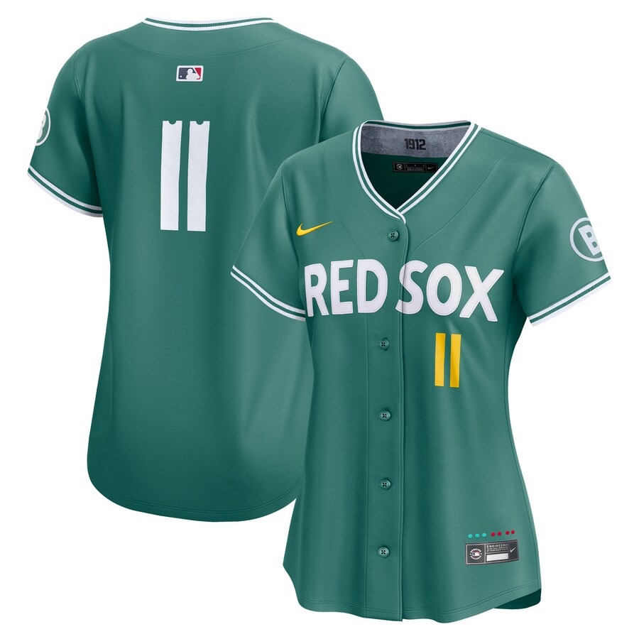 Women's Boston Red Sox Rafael Devers Nike Green 2025 City Connect Limited Jersey - Jersey