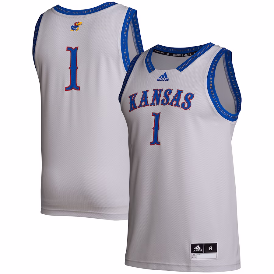 # Kansas Jayhawks adidas Swingman Jersey - Gray - Jersey
