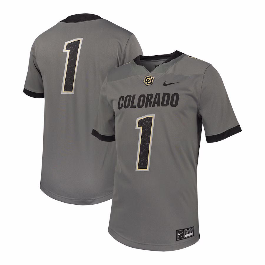 #1 Colorado Buffaloes Nike Untouchable Football Replica Jersey - Steel - Jersey
