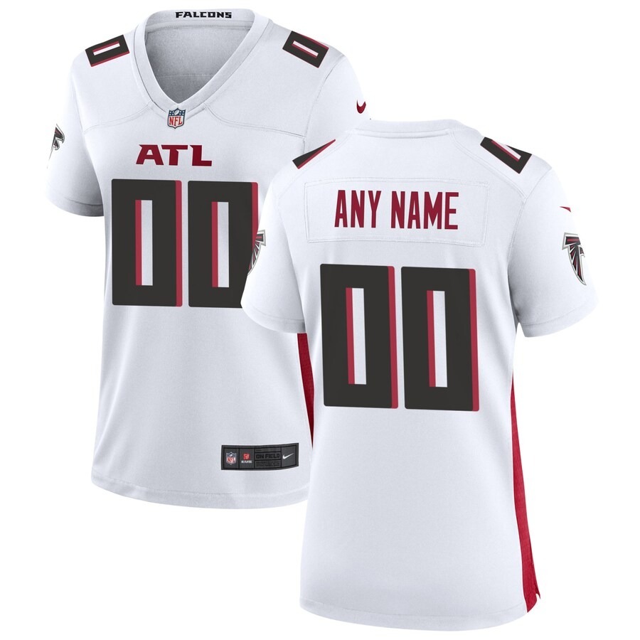 Women's Nike Atlanta Falcons White Custom Game Jersey - Jersey