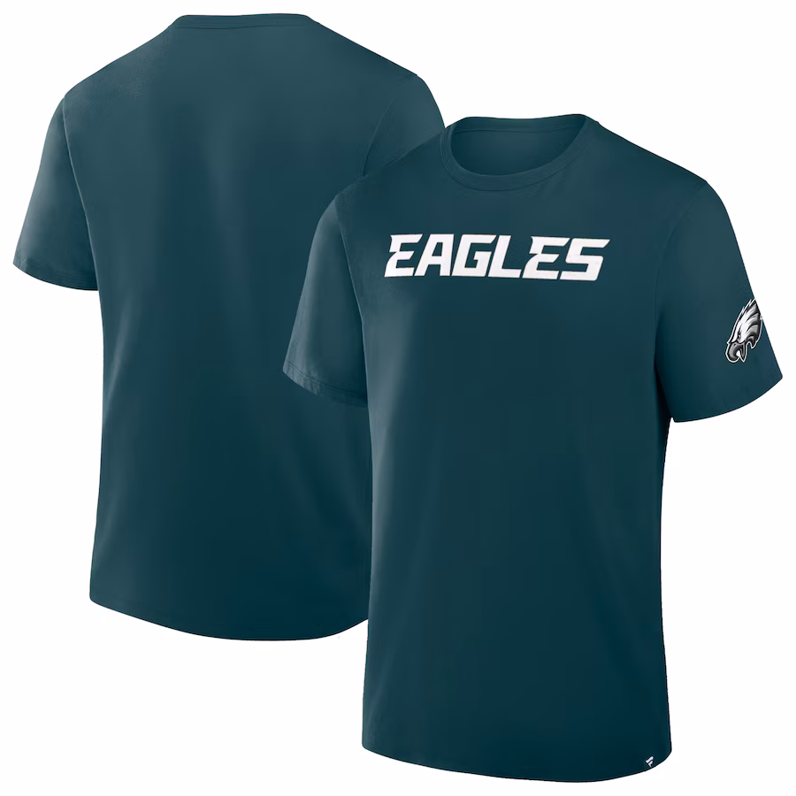 Men's Philadelphia Eagles  Fanatics Green Legacy Cotton T-Shirt - Jersey