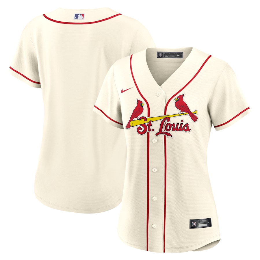 Women's St. Louis Cardinals Nike Cream Alternate Replica Team Jersey - Jersey
