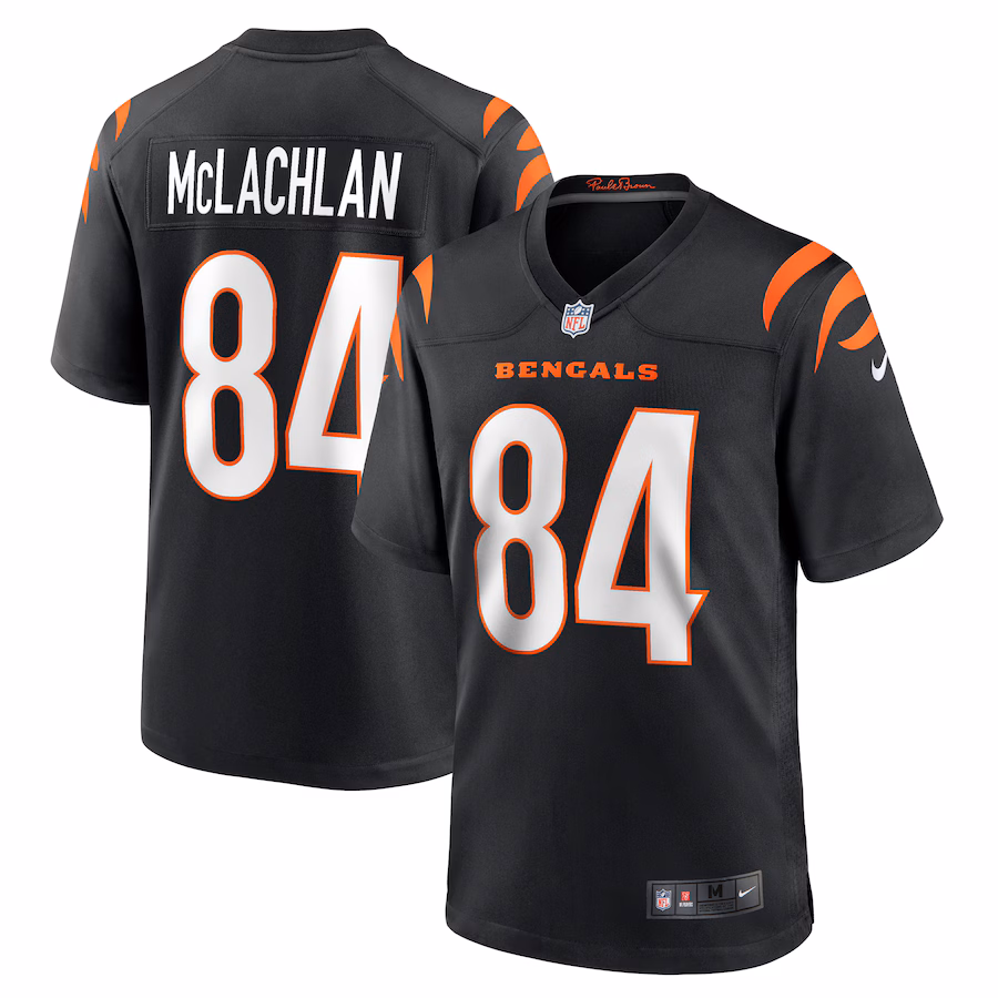 Men's Cincinnati Bengals Tanner McLachlan Nike Black Game Jersey - Jersey
