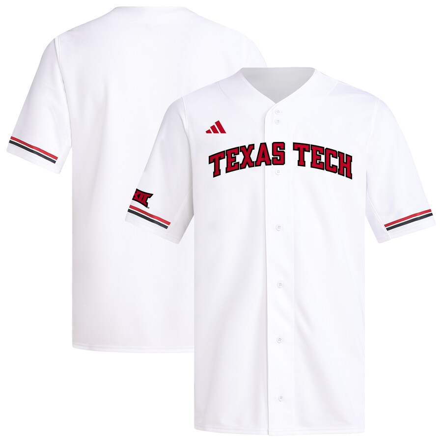 Men's adidas  White Texas Tech Red Raiders Replica Baseball Jersey - Jersey
