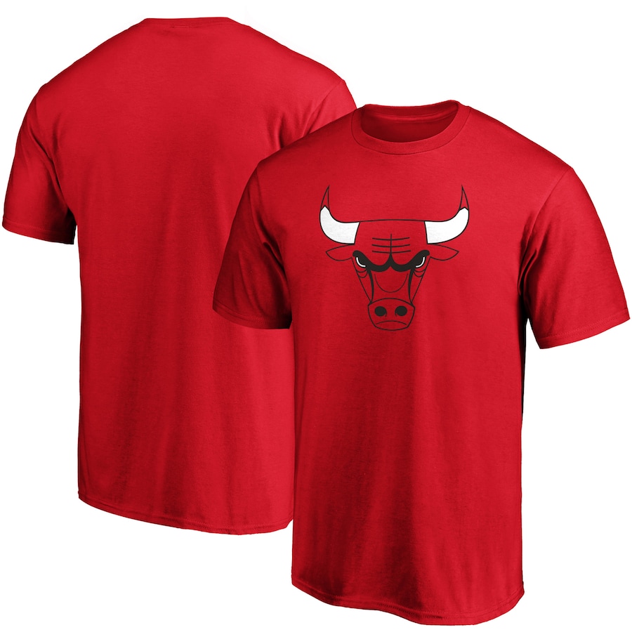 Men's Chicago Bulls Fanatics Red Primary Team Logo T-Shirt - Jersey