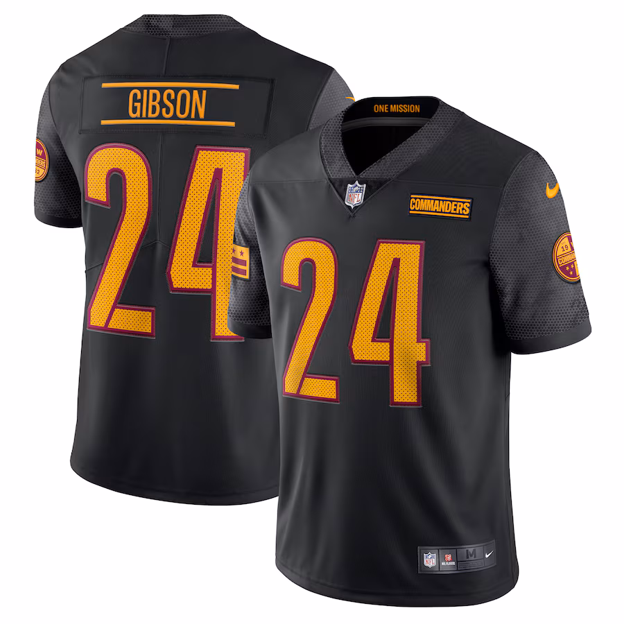 Men's Washington Commanders Antonio Gibson Nike Black Alternate Vapor Limited Jersey - Jersey