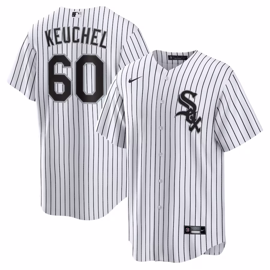 Men's Chicago White Sox Dallas Keuchel Nike White/Black Home Replica Player Jersey - Jersey