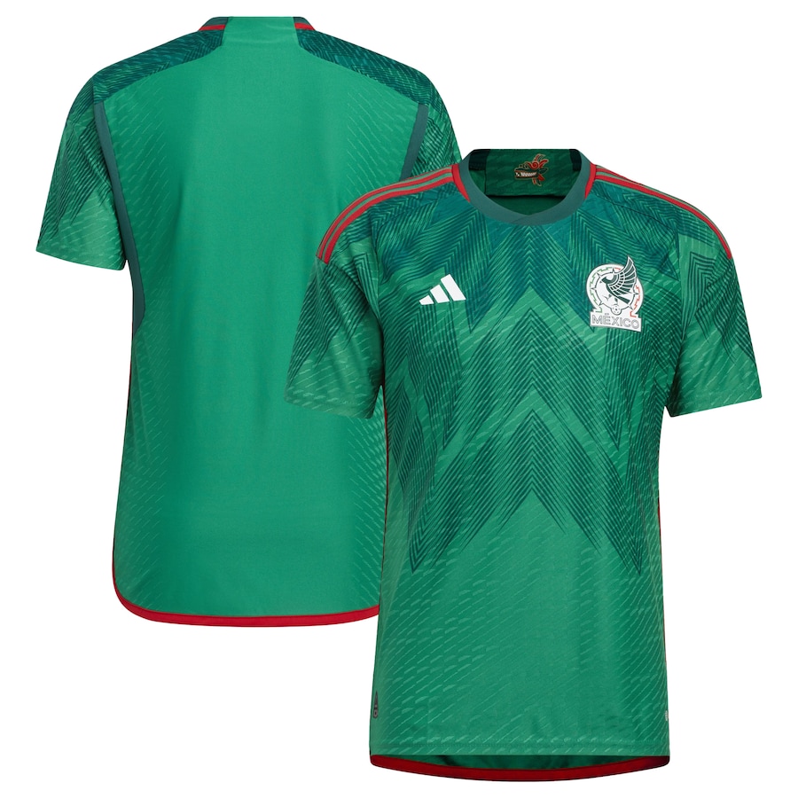 Men's Mexico National Team adidas Green 2022/23 Home Authentic Blank Jersey - Jersey