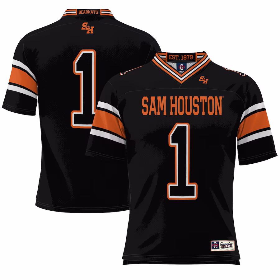 #1 Sam Houston State Bearkats GameDay Greats Endzone Football Jersey - Black - Jersey