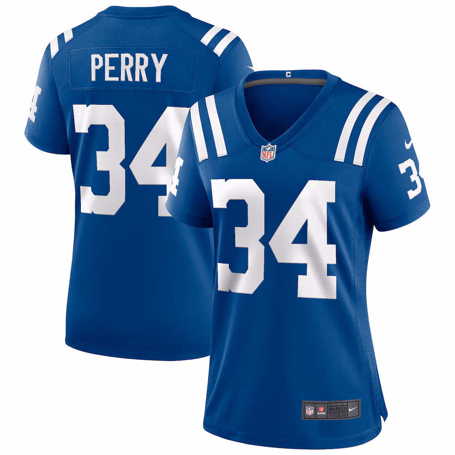 Women's Indianapolis Colts Joe Perry Nike Royal Game Retired Player Jersey - Jersey