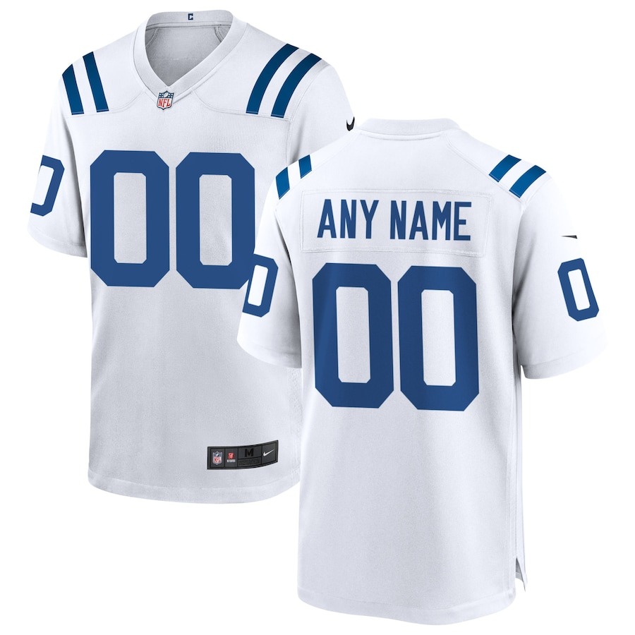 Men's Indianapolis Colts Nike White Custom Game Jersey - Jersey