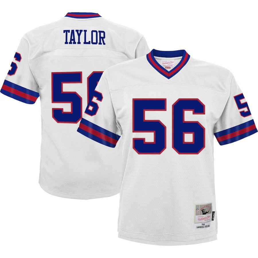Youth New York Giants Lawrence Taylor Mitchell & Ness White 1986 Retired Player Legacy Jersey - Jersey