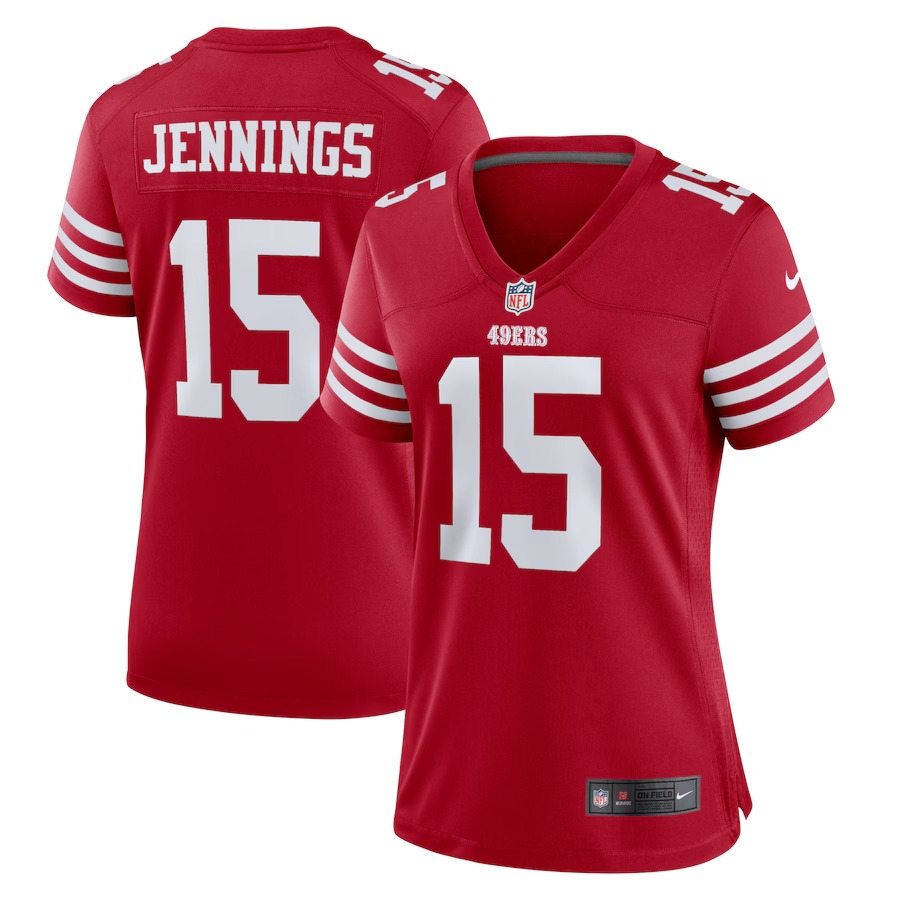Women's San Francisco 49ers Jauan Jennings Nike  Scarlet  Game Jersey - Jersey