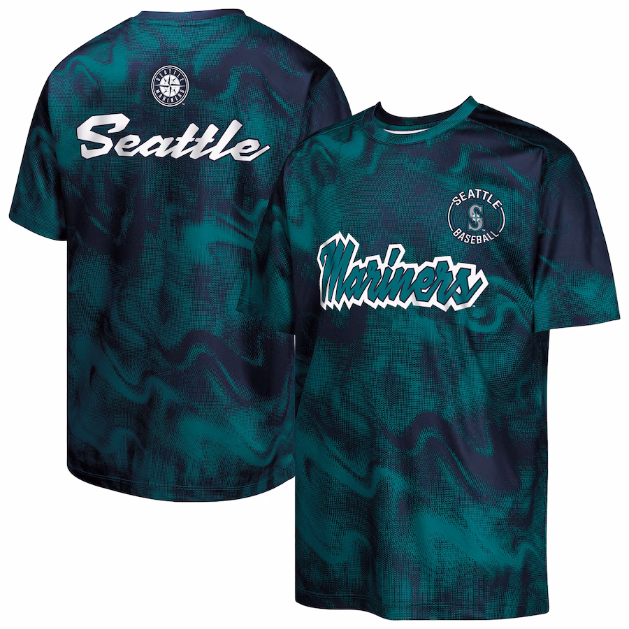 Youth Seattle Mariners Teal/Navy Pinch Hitter T-Shirt - Jersey