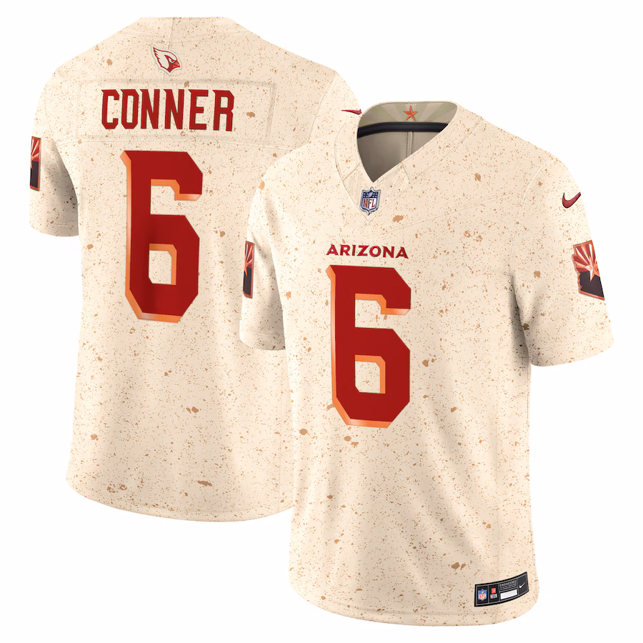 Men's Arizona Cardinals James Conner Nike Natural 2025 Rivalries Collection Limited Jersey - Jersey