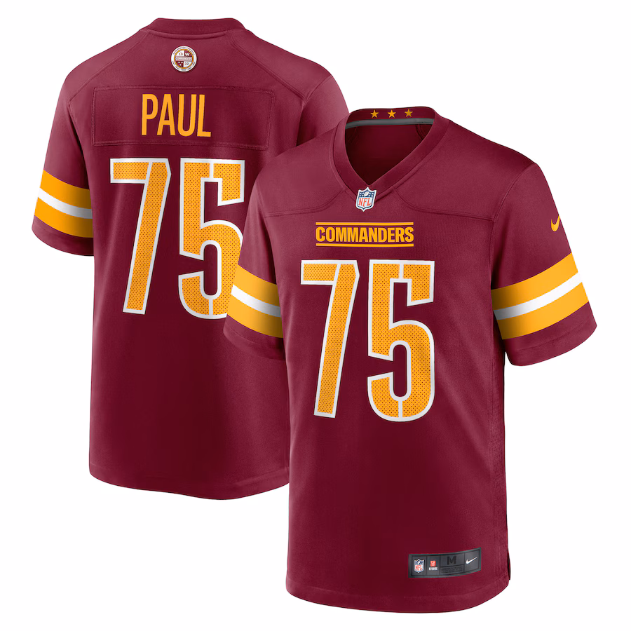 Men's Washington Commanders Chris Paul Nike Burgundy Player Game Jersey - Jersey