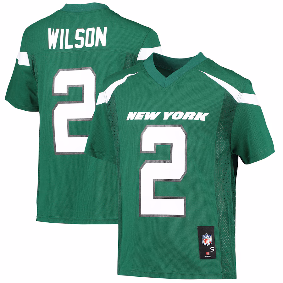 Youth New York Jets Zach Wilson Green Replica Player Jersey - Jersey